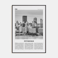 Pittsburgh No 2 Poster None / 8x12 in Nbourhood Travel B&W Poster