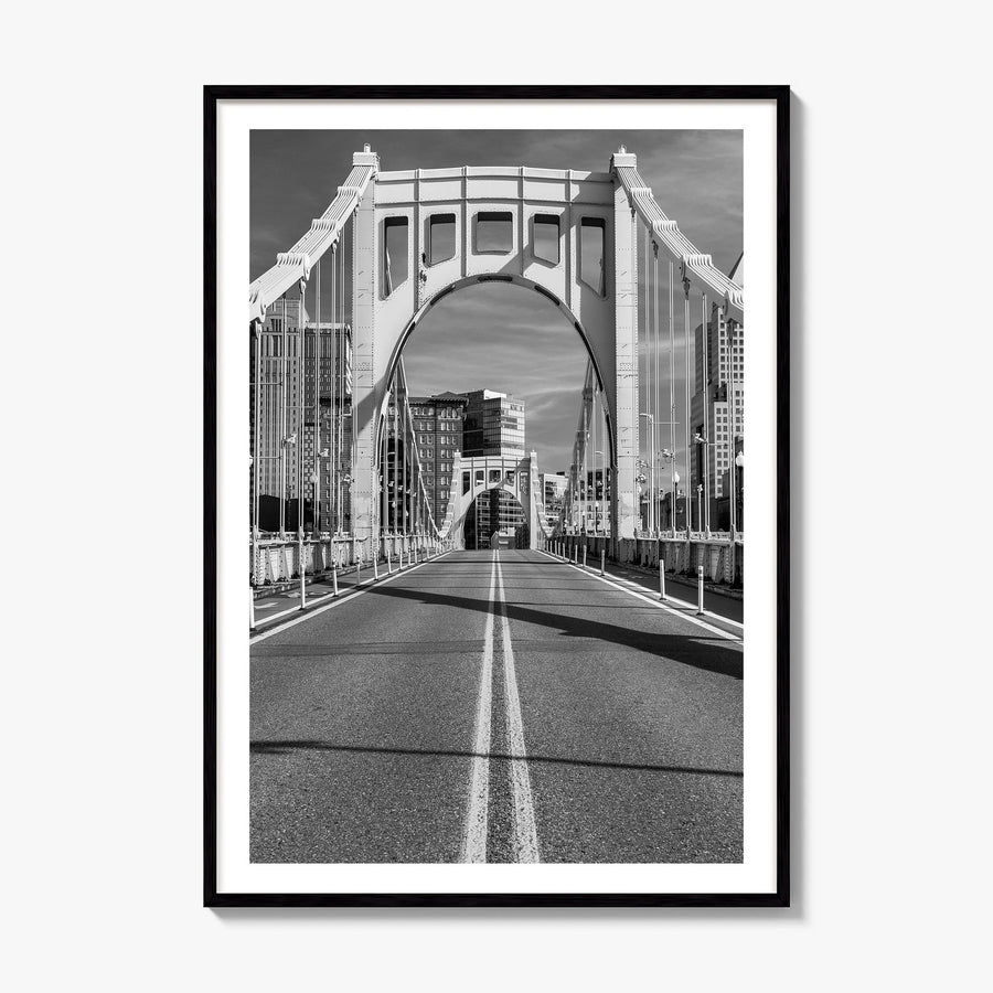 Pittsburgh Photo No 2 Poster, framed poster mockup, white border