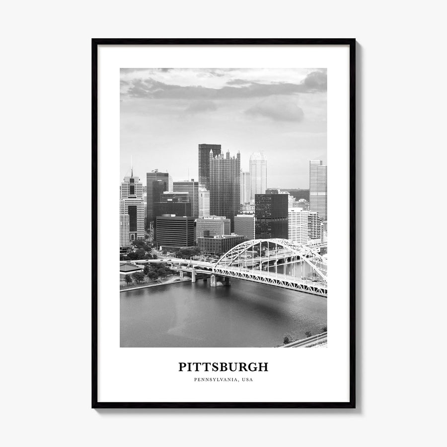 Pittsburgh Classic No 1 Poster, framed poster mockup