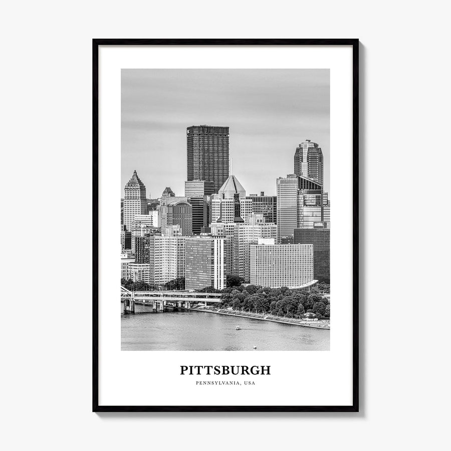 Pittsburgh Classic No 2 Poster, framed poster mockup