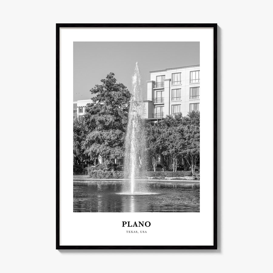 Plano Classic Poster, framed poster mockup