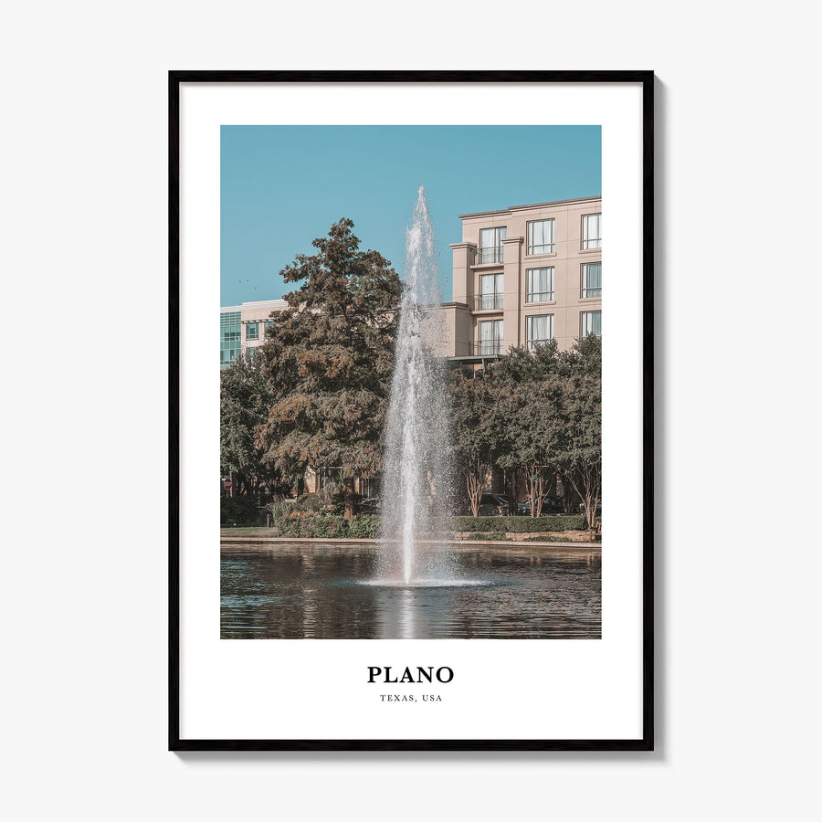 Plano Classic Poster, framed poster mockup