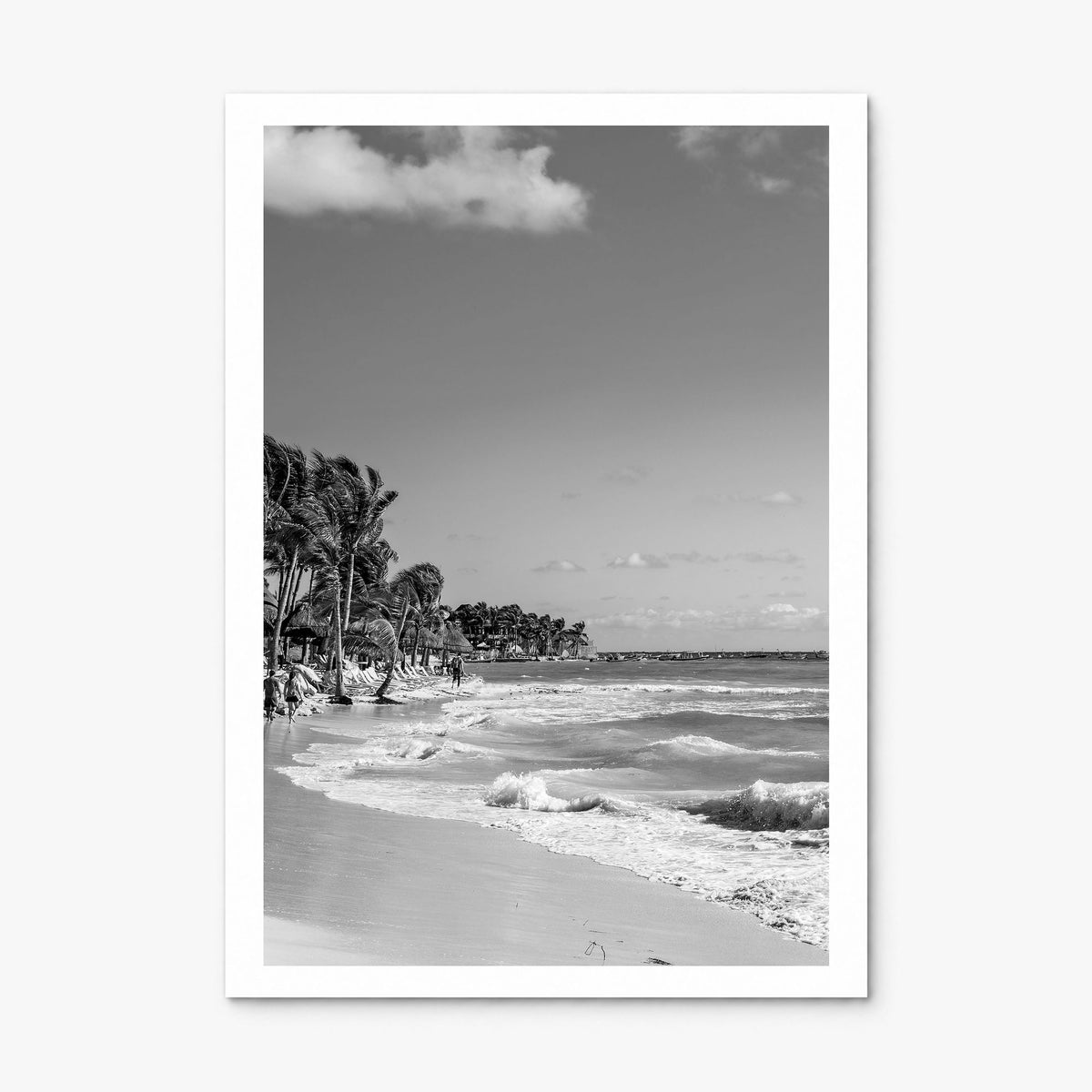 Playa del Carmen Photo Poster, print only (unframed), white border