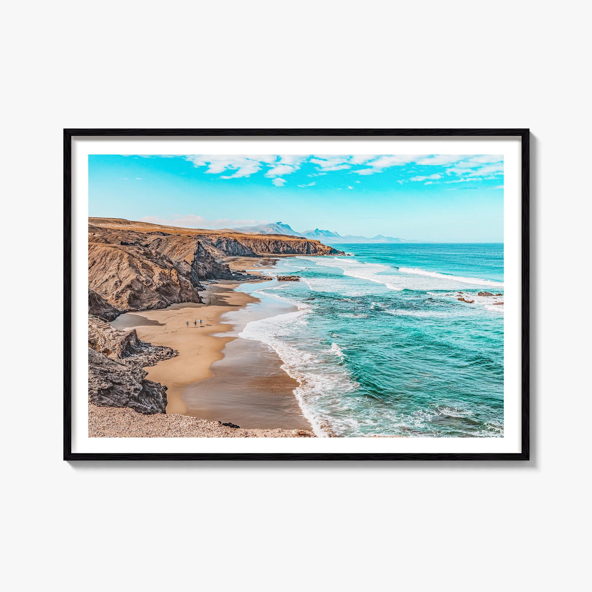 Playa del Rey colorful photo poster of California, USA – horizontal wall art, unframed print shown in interior mockup