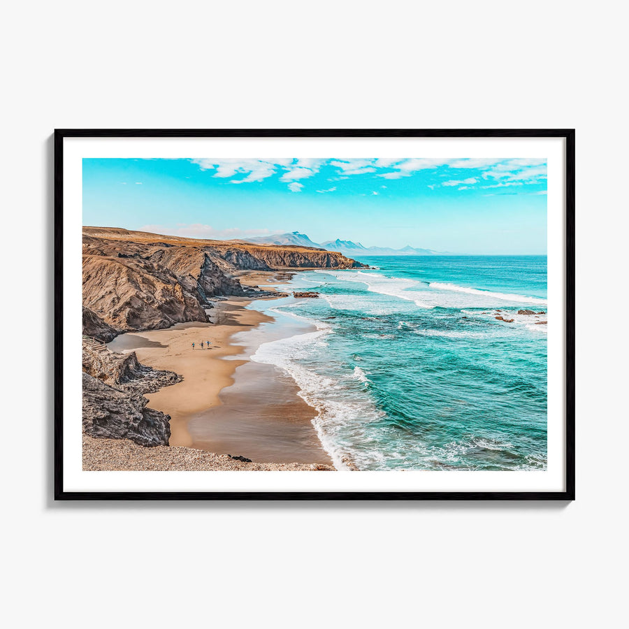 Playa del Rey Photo Poster, framed poster mockup, white border