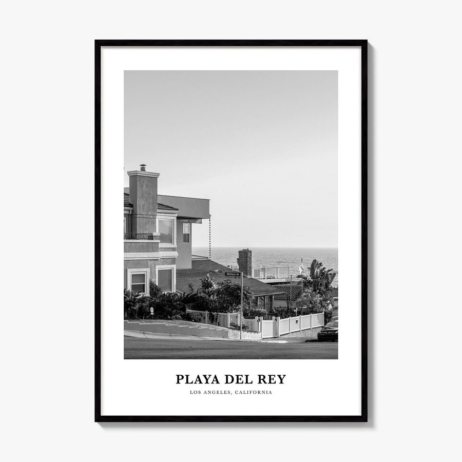 Playa del Rey Classic Poster, framed poster mockup