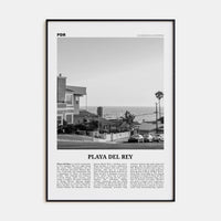 Playa Del Rey Poster None / 8x12 in Nbourhood Travel B&W Poster