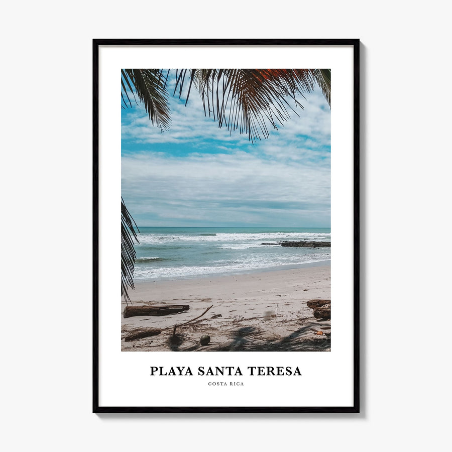 Playa Santa Teresa Classic Poster, framed poster mockup
