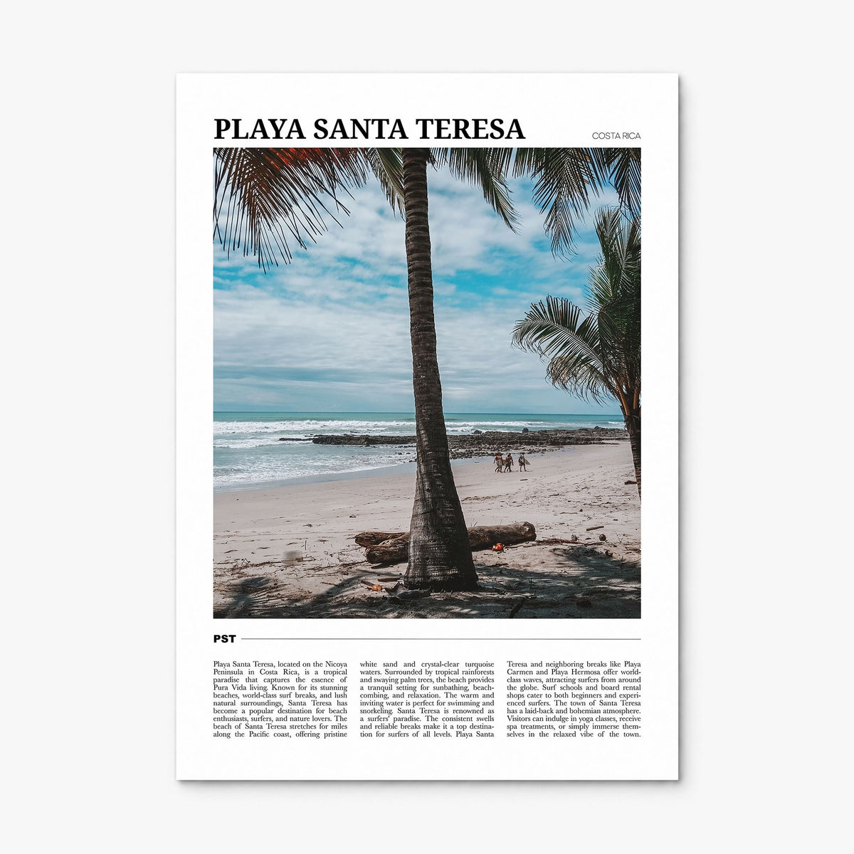 Playa Santa Teresa Travel Poster, print only (unframed)