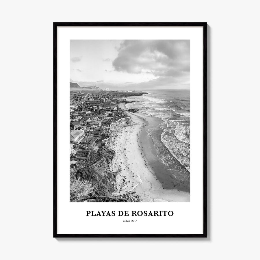 Playas de Rosarito Classic Poster, framed poster mockup