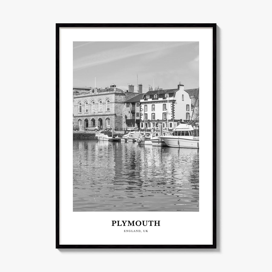 Plymouth Classic Poster, framed poster mockup
