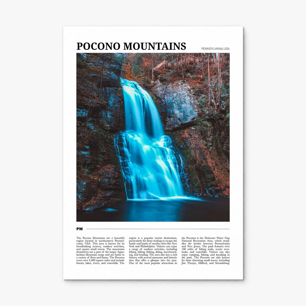Pocono Mountains Travel No 1 Poster, print only (unframed)
