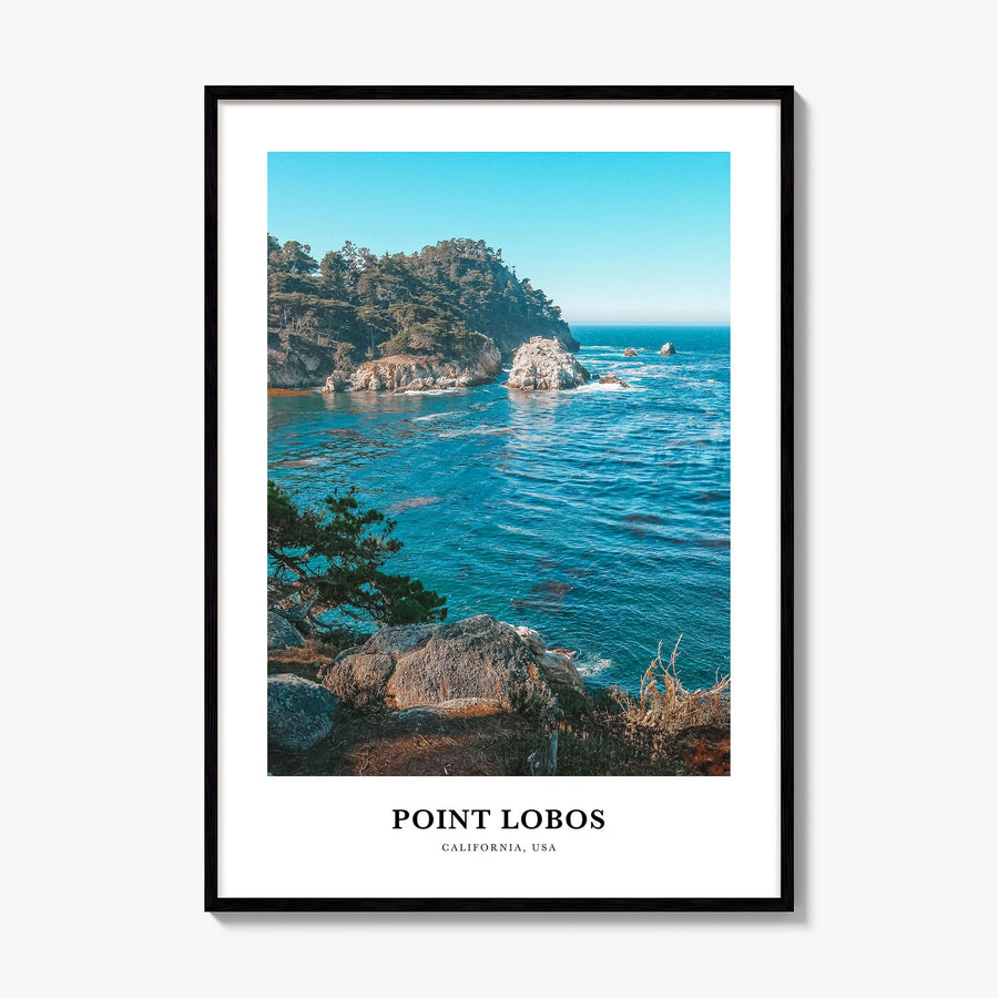 Point Lobos Classic Poster, framed poster mockup