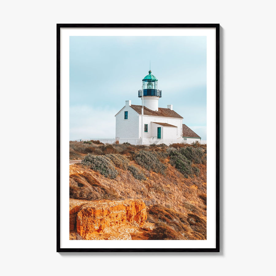 Point Loma Photo Poster, framed poster mockup, white border