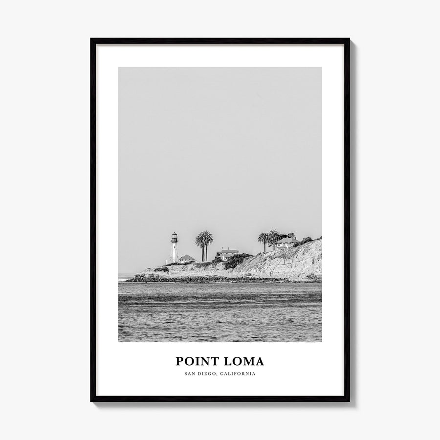 Point Loma Classic Poster, framed poster mockup