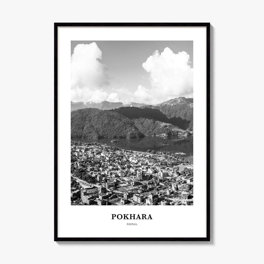 Pokhara Classic Poster, framed poster mockup
