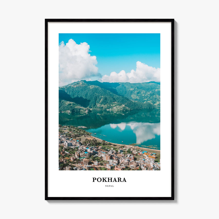 Pokhara Classic Poster, framed poster mockup