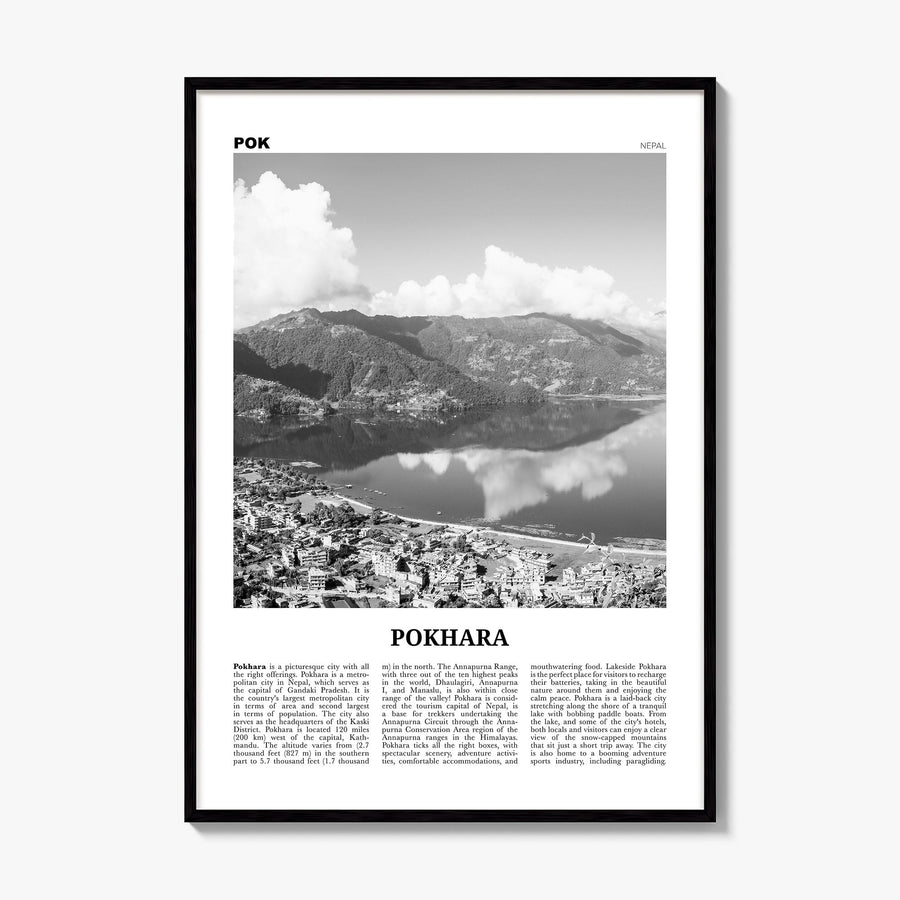 Pokhara Newspaper Poster, framed poster mockup