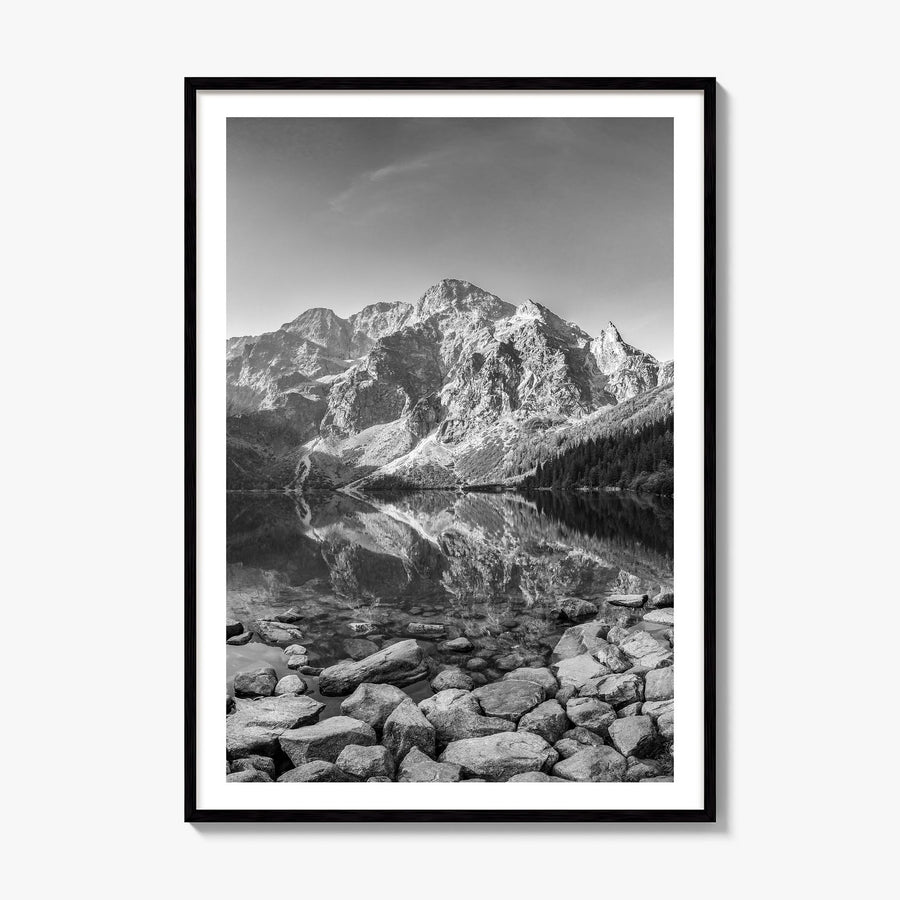 Poland Photo Poster, framed poster mockup, white border