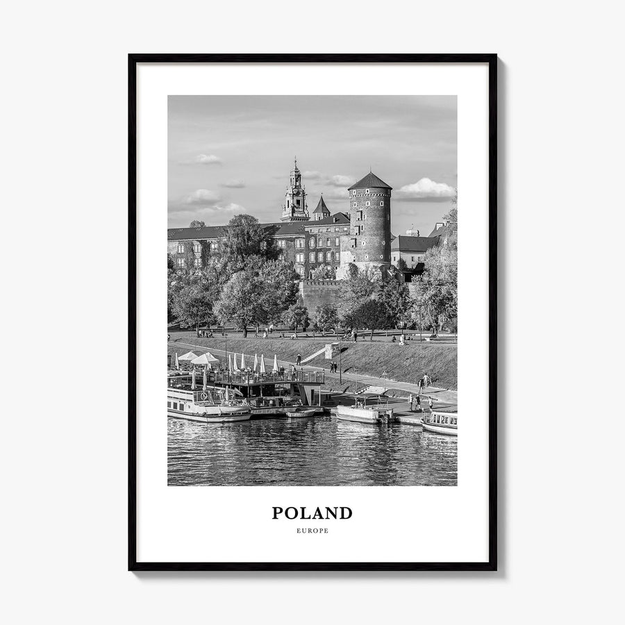 Poland Classic Poster, framed poster mockup