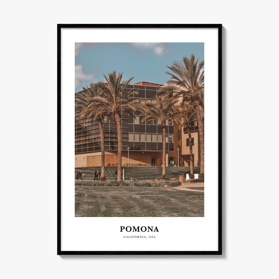 Pomona Classic Poster, framed poster mockup