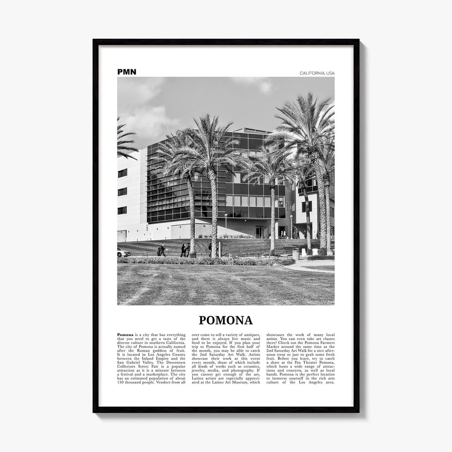 Pomona Newspaper Poster, framed poster mockup
