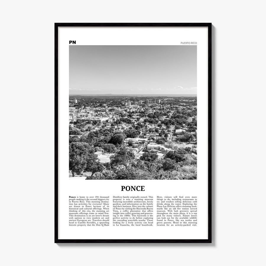Ponce Newspaper Poster, framed poster mockup