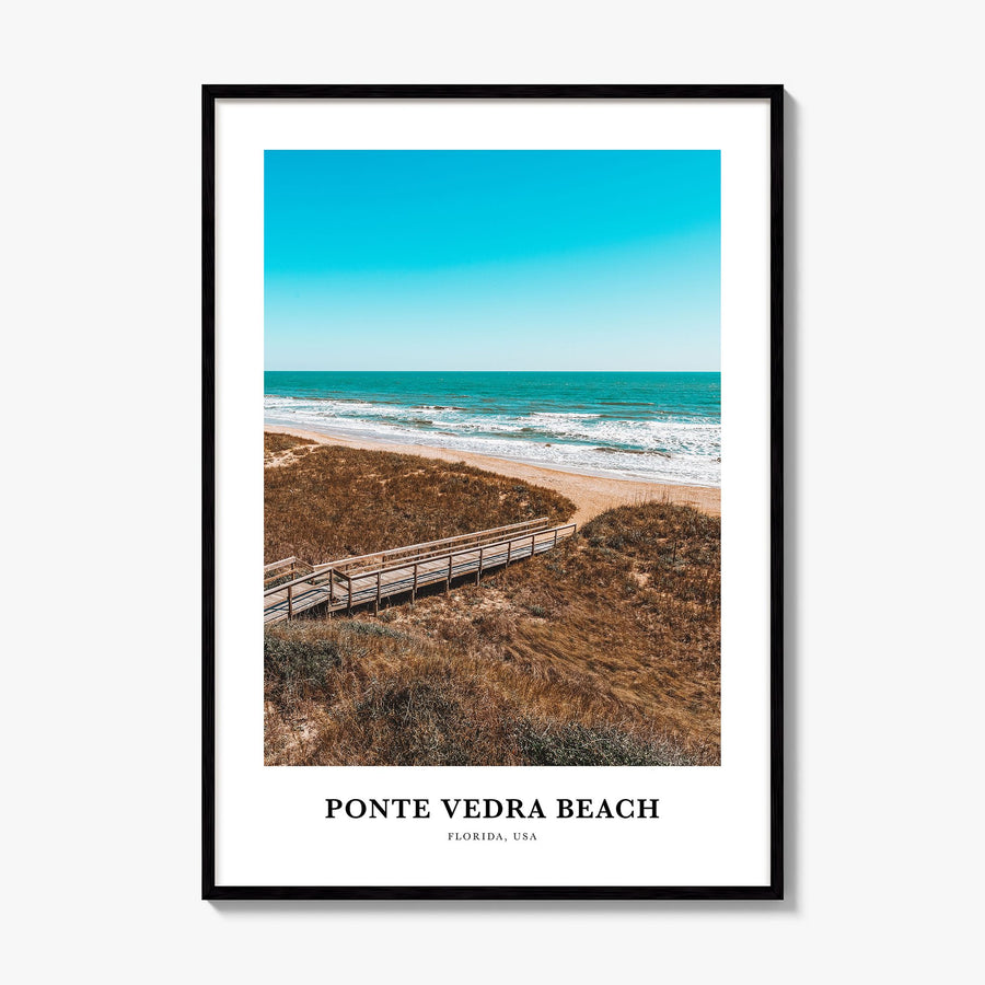 Ponte Vedra Beach Classic Poster, framed poster mockup