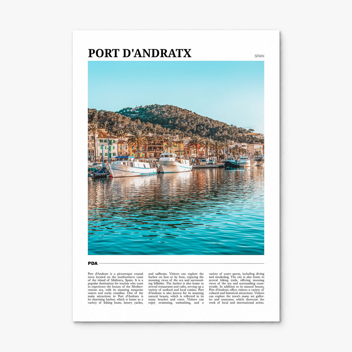 Port d'Andratx Travel Poster, print only (unframed)