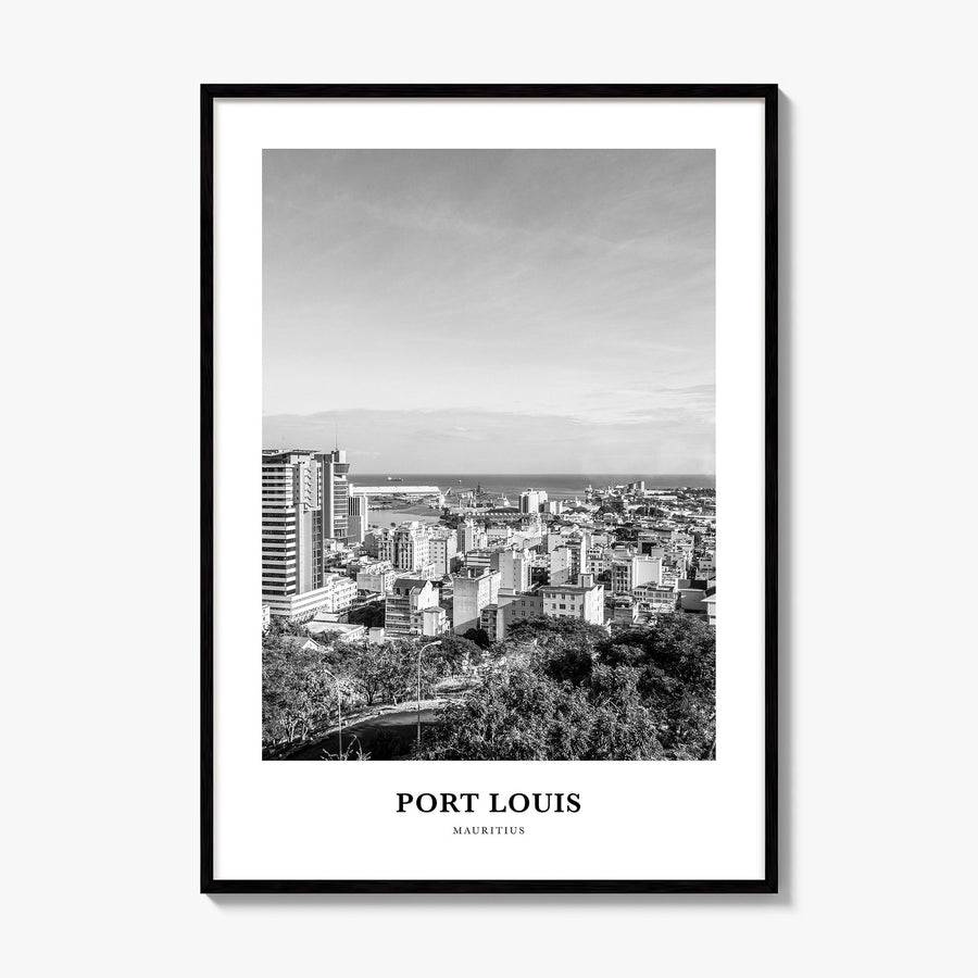 Port Louis Classic Poster, framed poster mockup