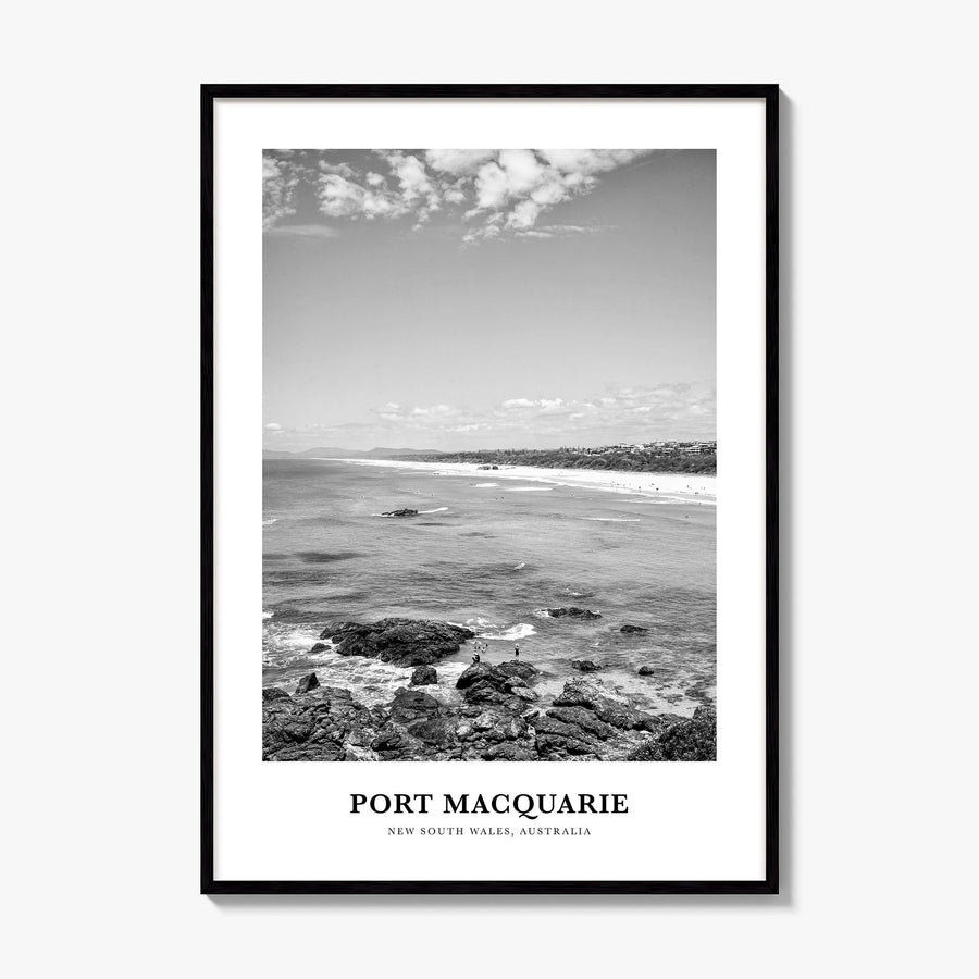 Port Macquarie Classic Poster, framed poster mockup