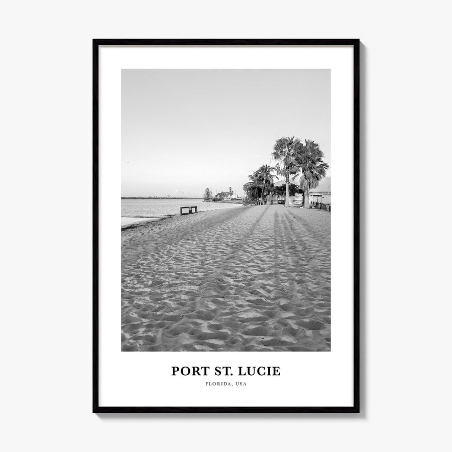 Port St. Lucie Classic Poster, framed poster mockup