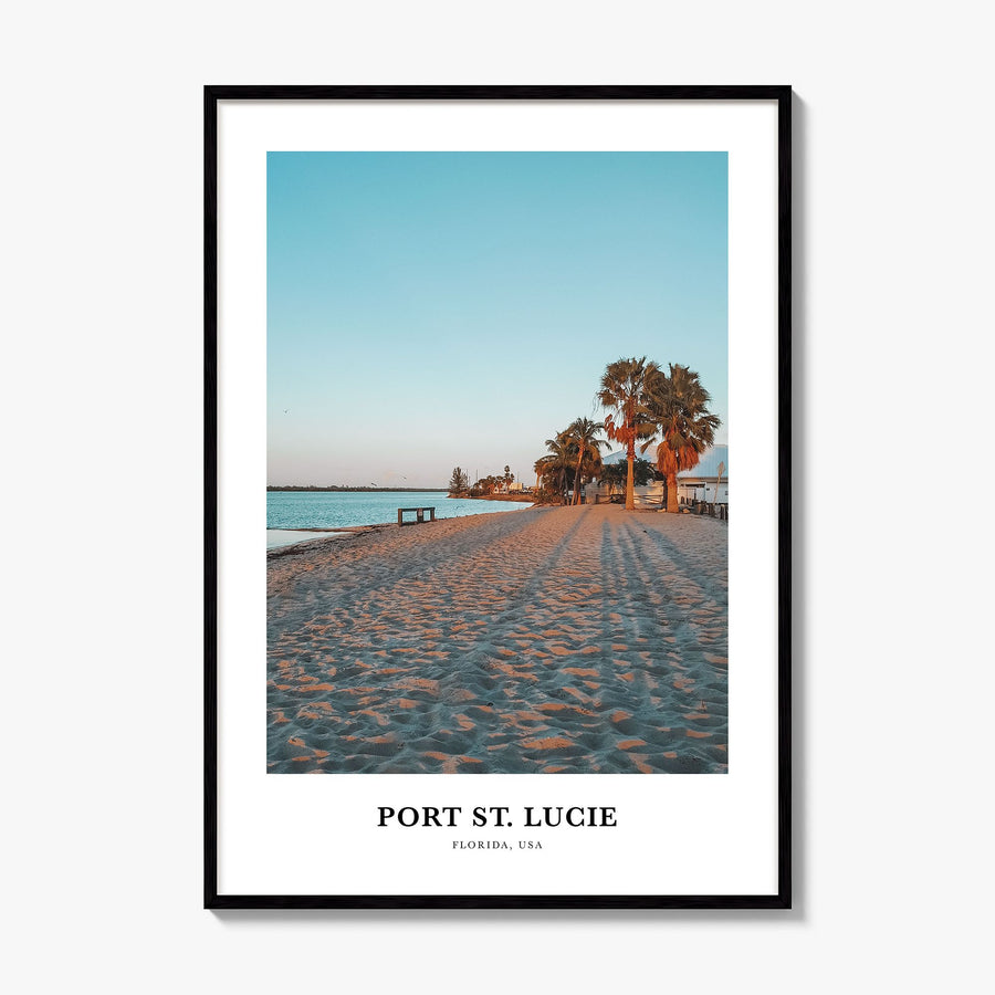 Port St. Lucie Classic Poster, framed poster mockup