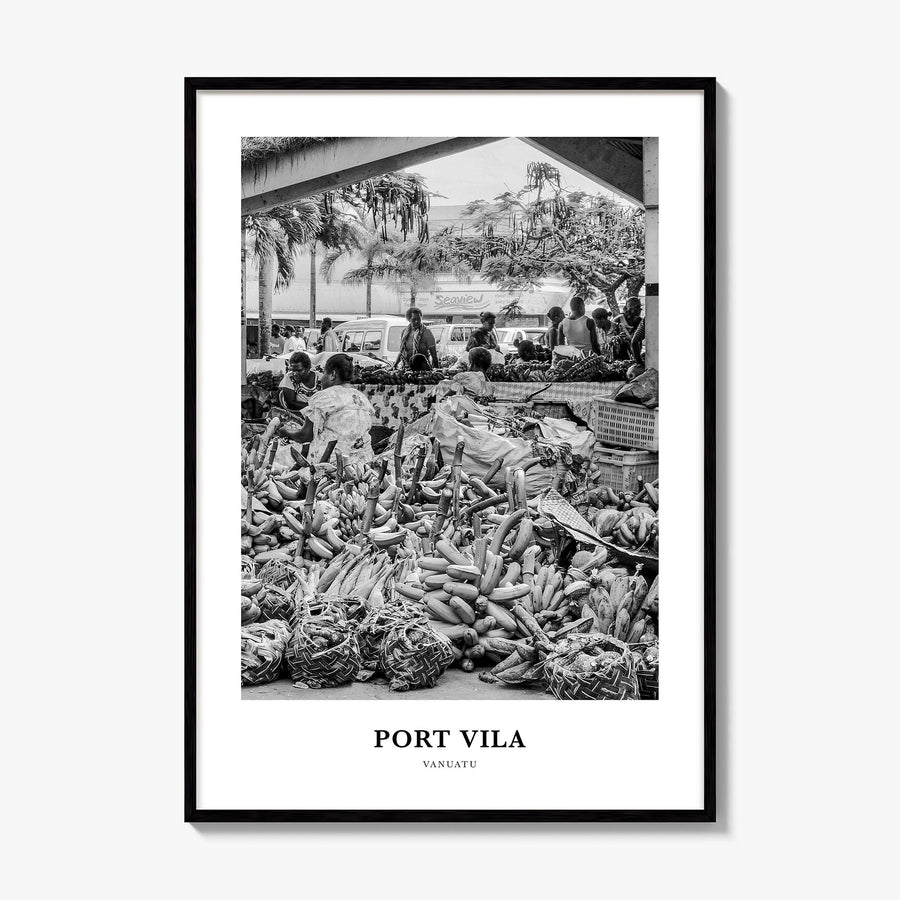 Port Vila Classic Poster, framed poster mockup