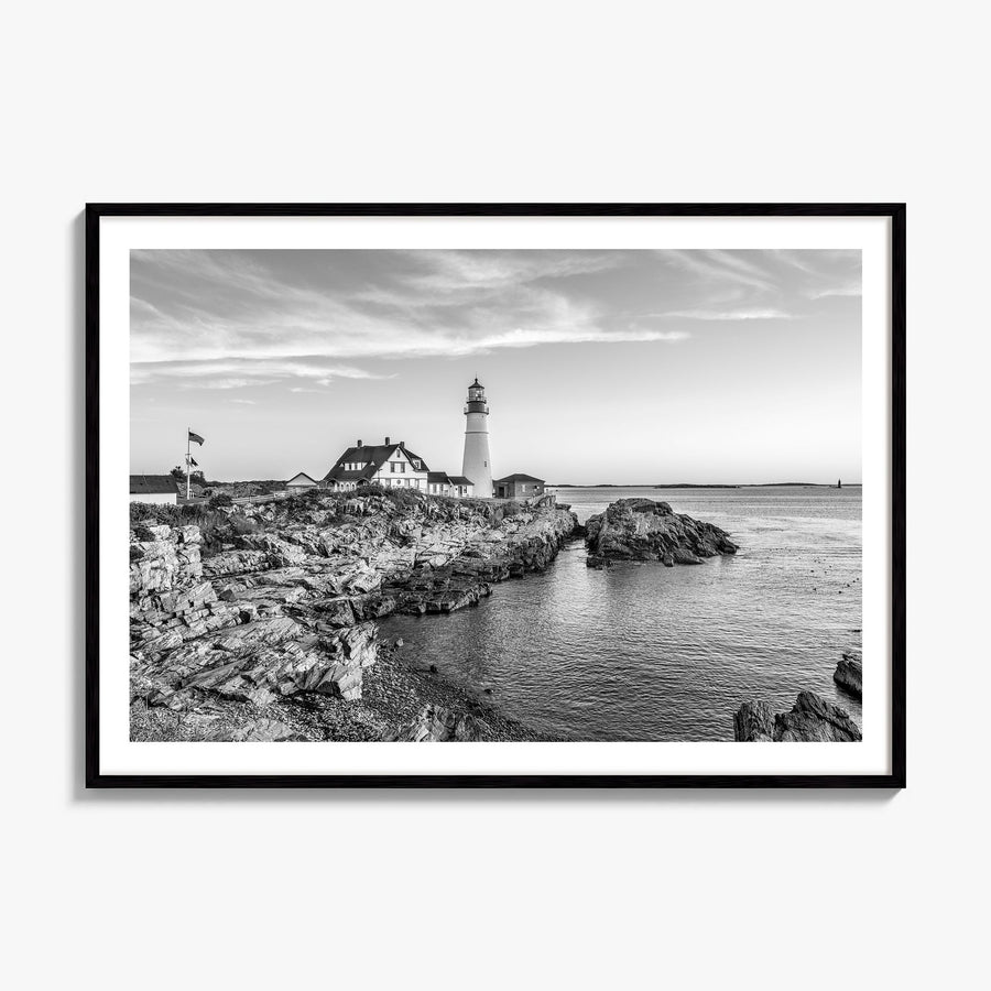 Portland, Maine Photo Poster, framed poster mockup, white border