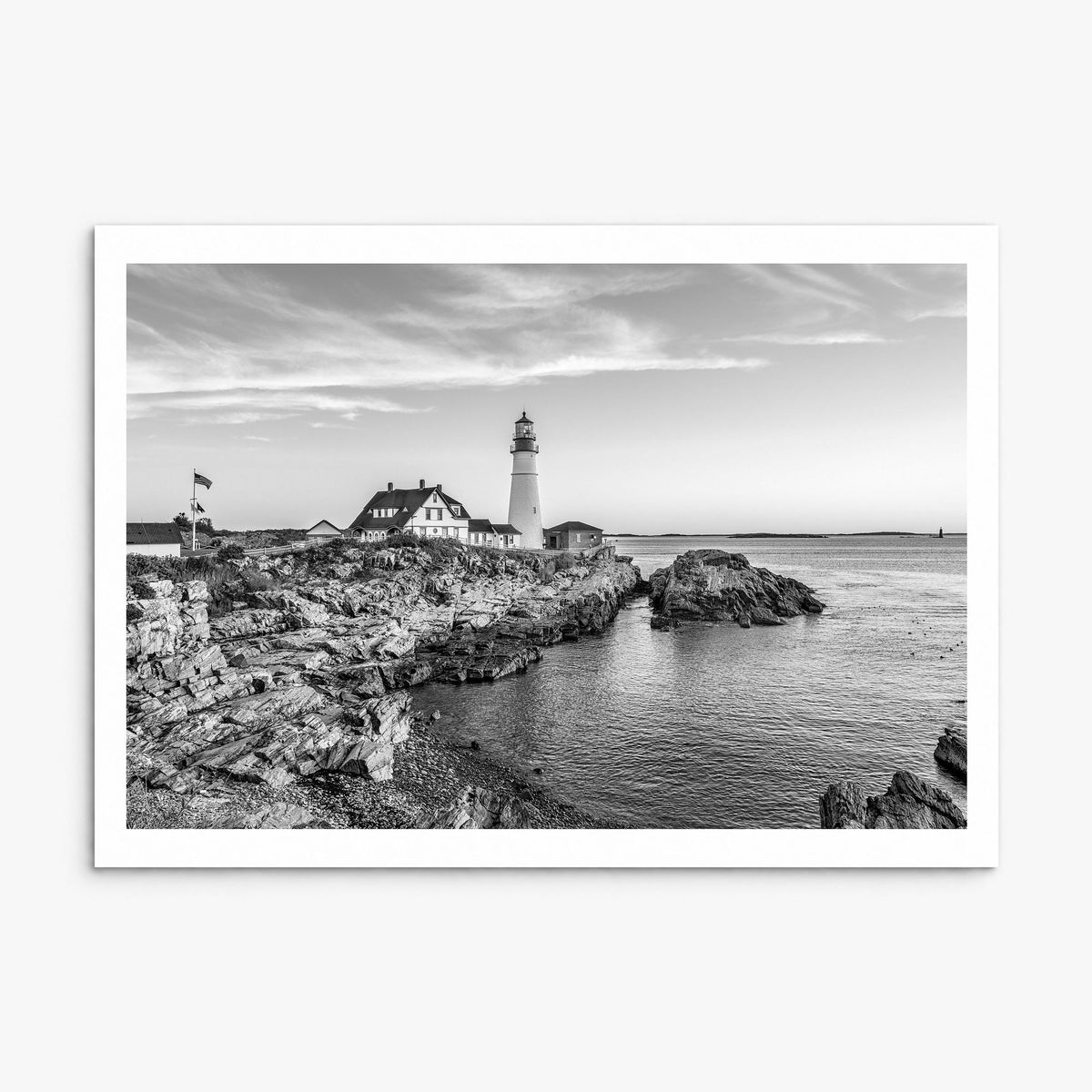 Portland, Maine Photo Poster, print only (unframed), white border
