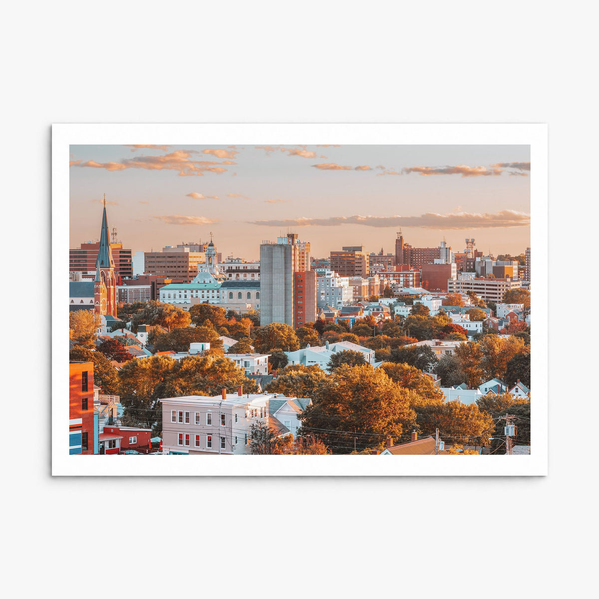 Portland, Maine Photo Poster, print only (unframed), white border