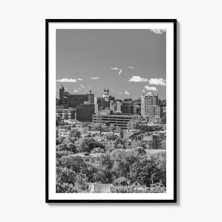 Portland, Maine Photo Poster, framed poster mockup, white border