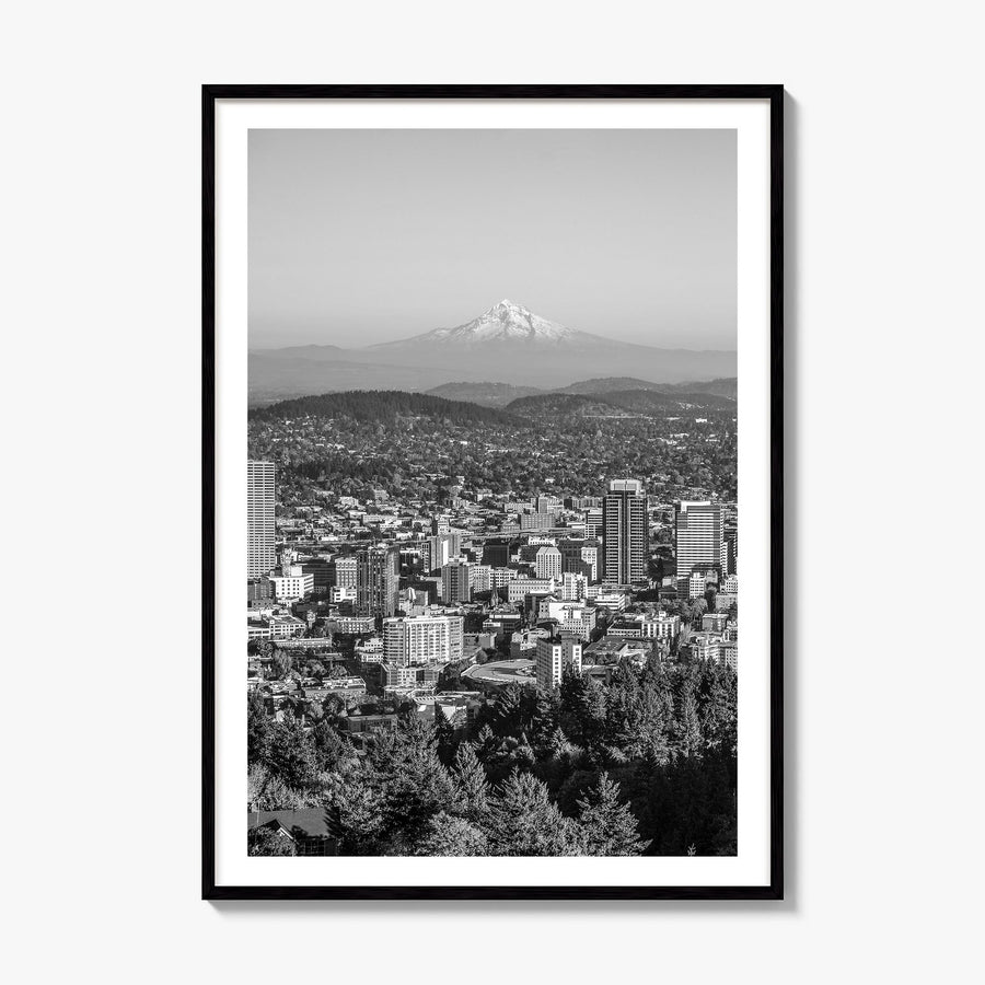Portland, Oregon Photo Poster, framed poster mockup, white border