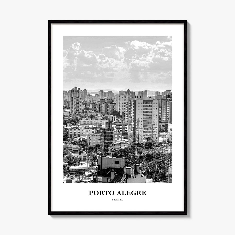 Porto Alegre Classic Poster, framed poster mockup