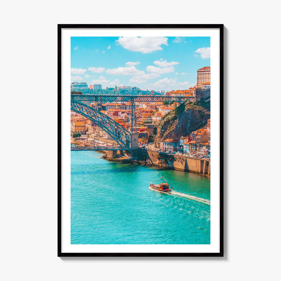 Porto Photo Poster, framed poster mockup, white border