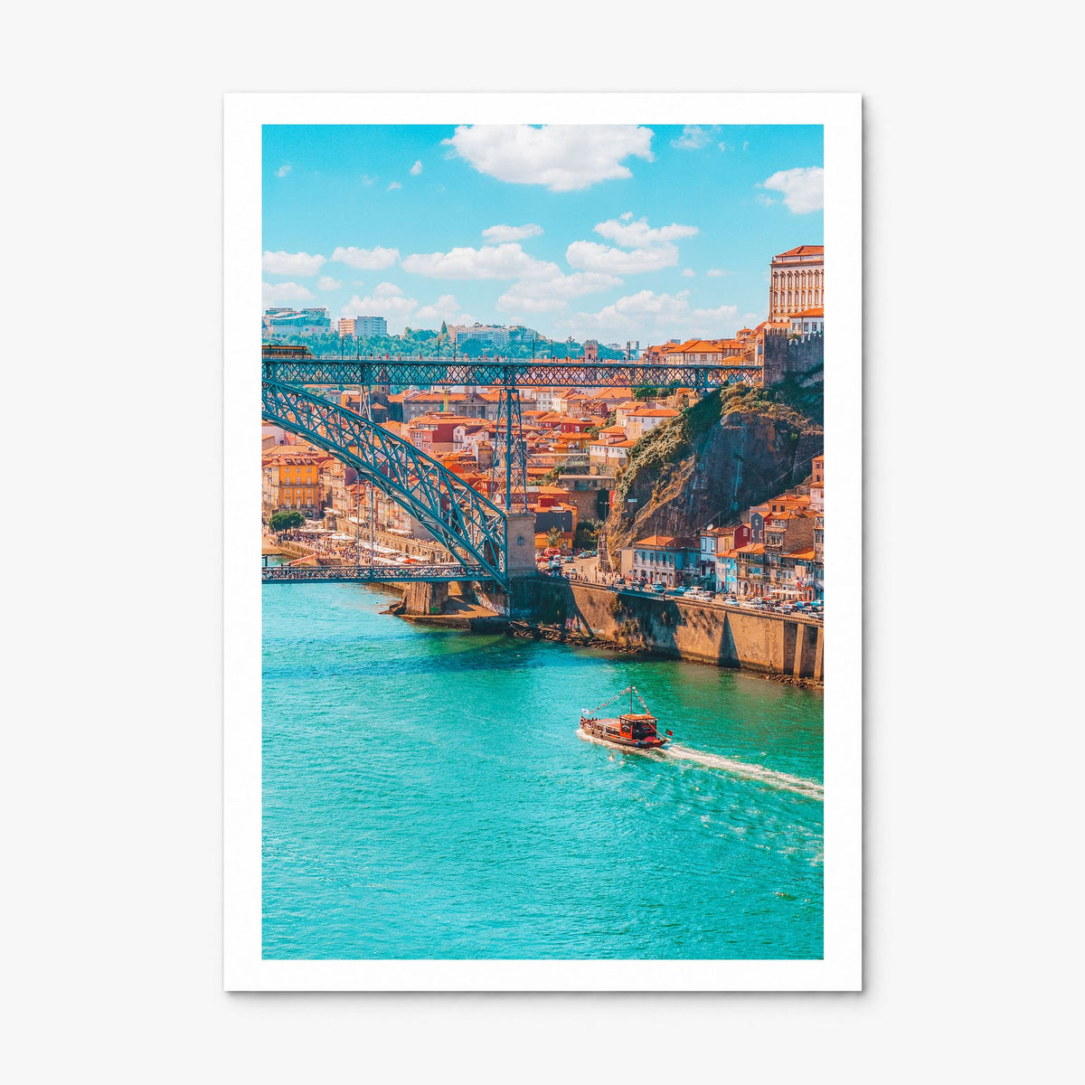 Porto Photo Poster, print only (unframed), white border