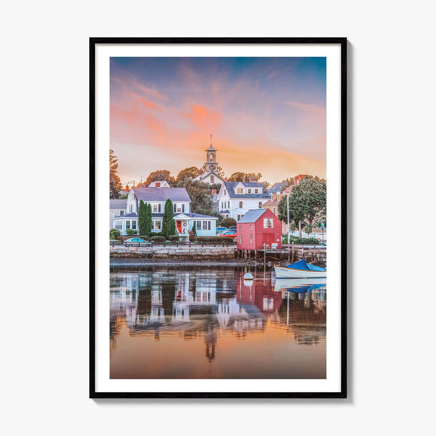 Portsmouth, New Hampshire Photo Poster, framed poster mockup, white border