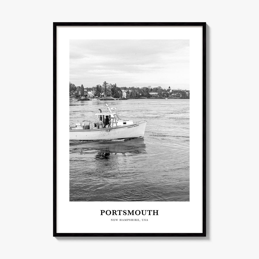 Portsmouth, New Hampshire Classic Poster, framed poster mockup