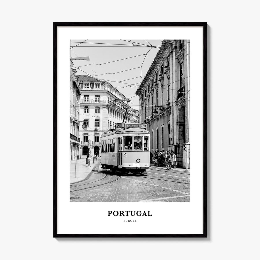 Portugal Classic No 2 Poster, framed poster mockup