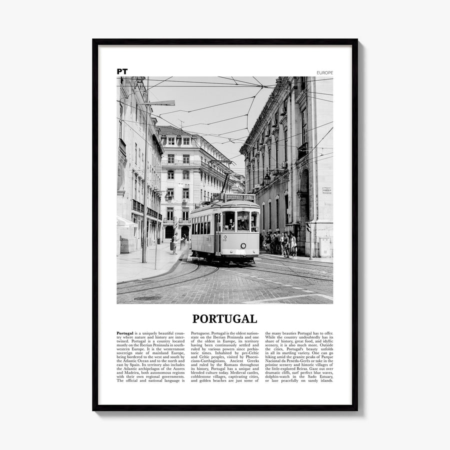Portugal Newspaper No 2 Poster, framed poster mockup