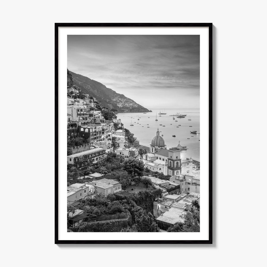 Positano Photo No 1 Poster, framed poster mockup, white border