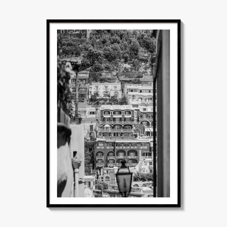 Positano Photo No 2 Poster, framed poster mockup, white border