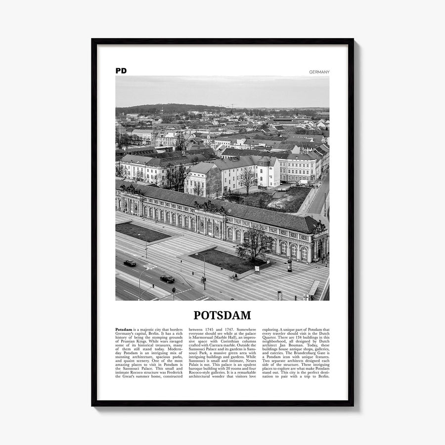 Potsdam Newspaper Poster, framed poster mockup