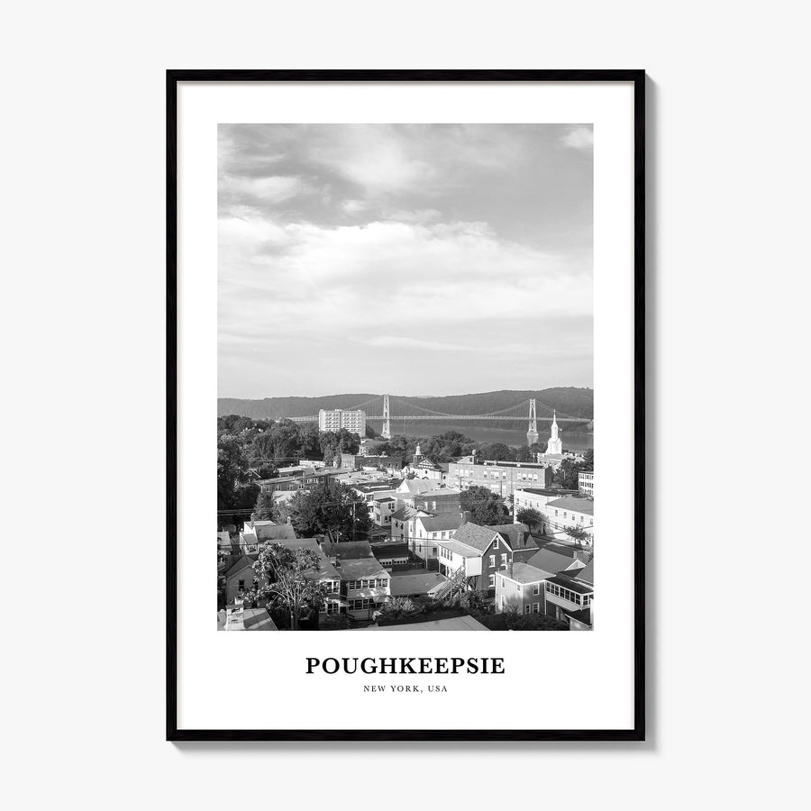 Poughkeepsie Classic Poster, framed poster mockup